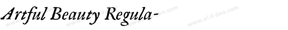 Artful Beauty Regula字体转换